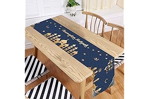 Ramadan Mubarak Table Runner: Exquisite Ramadan Tabletop Adornment