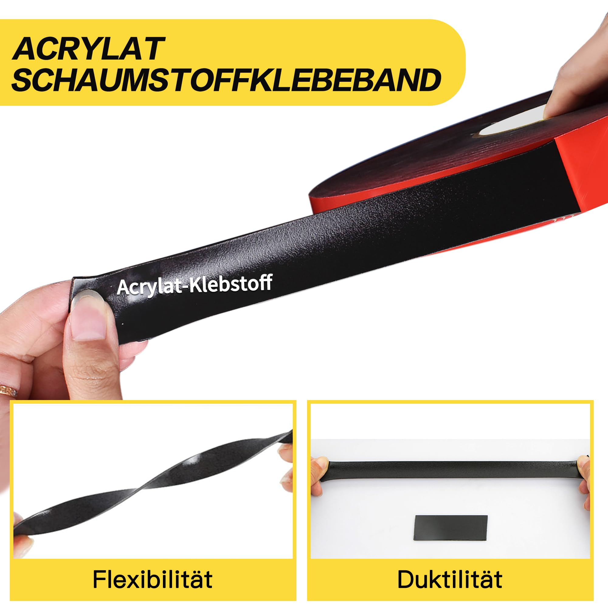 DUBBELZIJDIG PLAKBAND EXTRA STERK