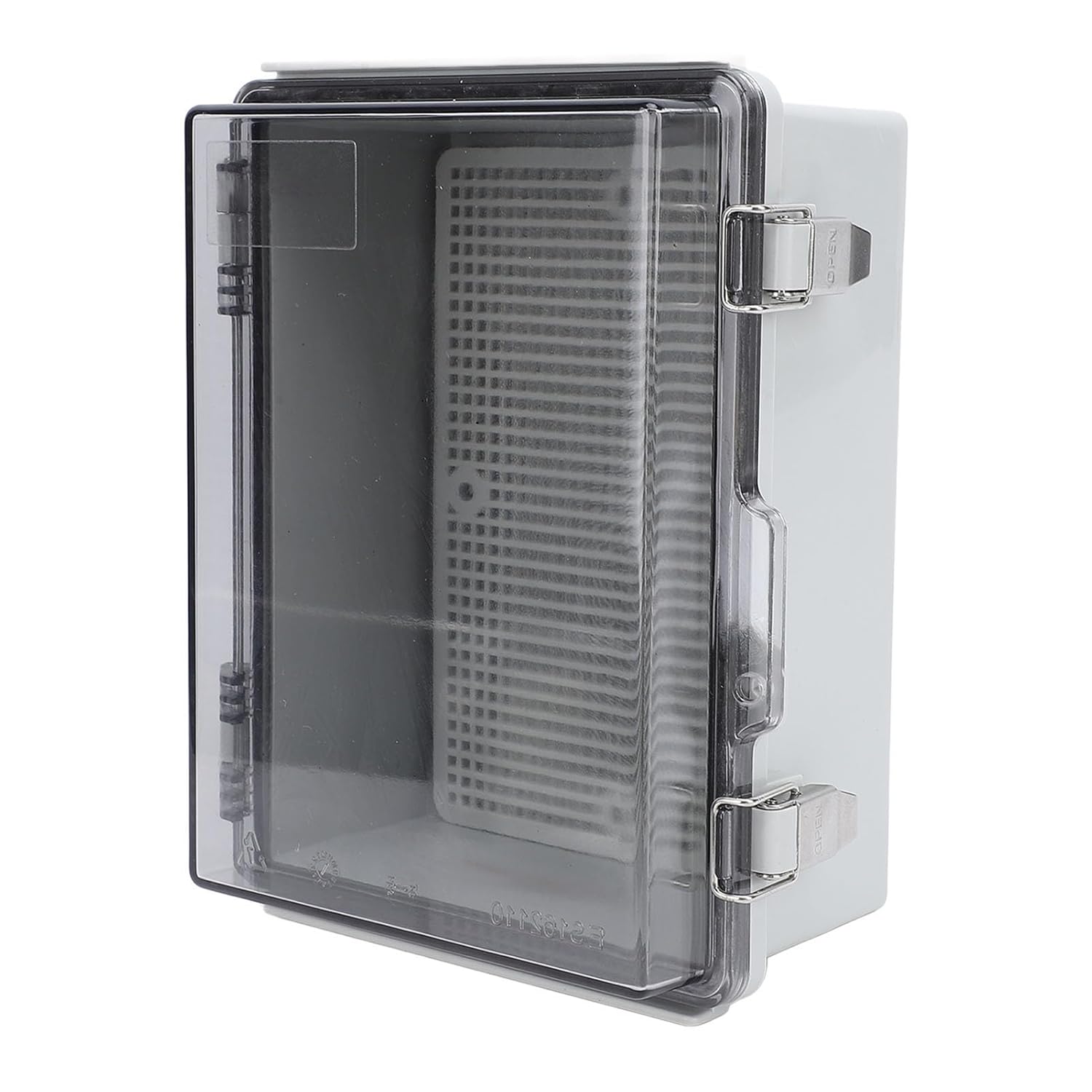 Electrical Junction Box, IP67 ABS Plastic Enclosure with Transparent Cover, Mounting Plate, Wall Brackets, Weather Proof Outdoor Electrical Box, 160x210x100mm
