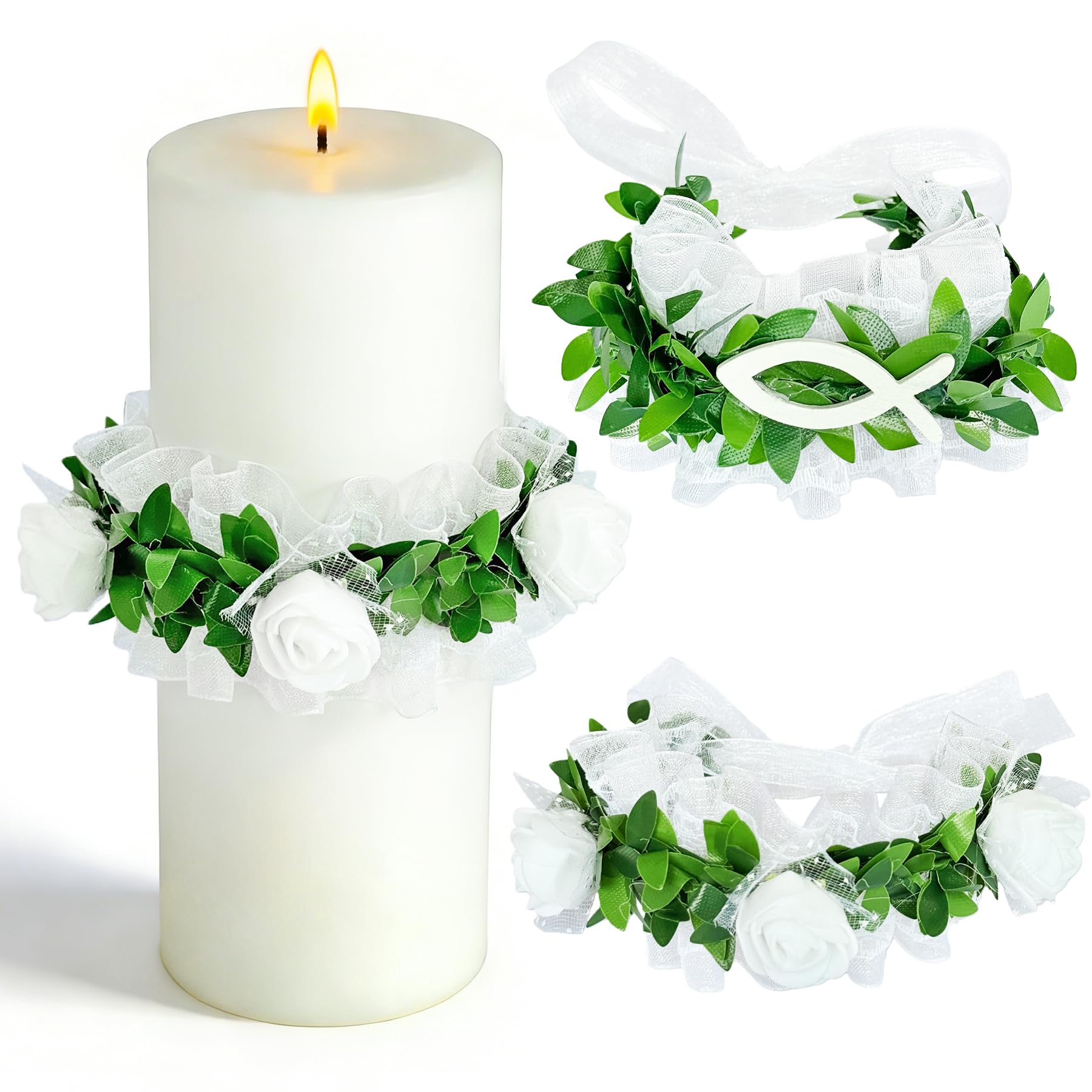 Tropfschutz Kommunionkerze,Tropfenfänger Kommunionkerze zubehör,Kerzen Tropfschutz Kommunion,Kerzenrock Kommunion,Tropfschutz Kerzenkranz,Bettumrandung Babybett,Baby Nestchen Bettumrandung