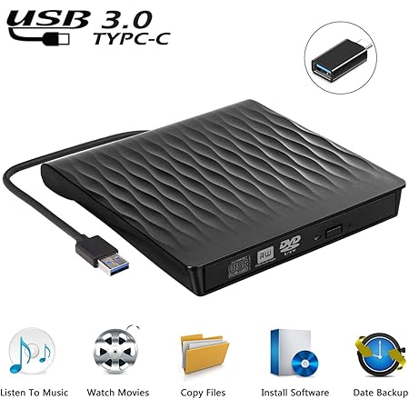 Externes Cd Dvd Laufwerk Tragbar Ultradunn Usb 3 0 Usb C Cd Dvd Rw Brenner Fur Laptops Und Desktops Notebook Kompatibel Mit Windows Xp Win8 1 Wind10 Vista 7 Linx Mac10 Os System Amazon De Computer Zubehor