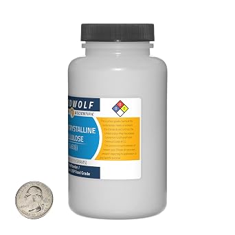 Microcrystalline Cellulose / 1.5 Pounds / 6 Bottles / 100% Pure USP Food Grade/Fine Powder