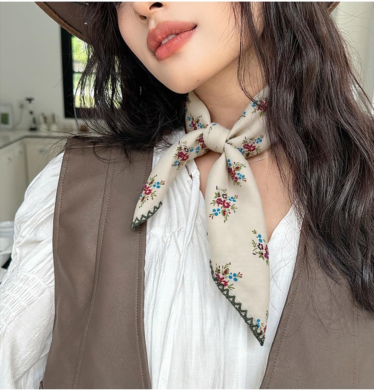 Large Cotton Bandana Headband, Head Wrap, Protective Coverage, Hair Neck Scarf for Women 28 x 28 inch - Image 5