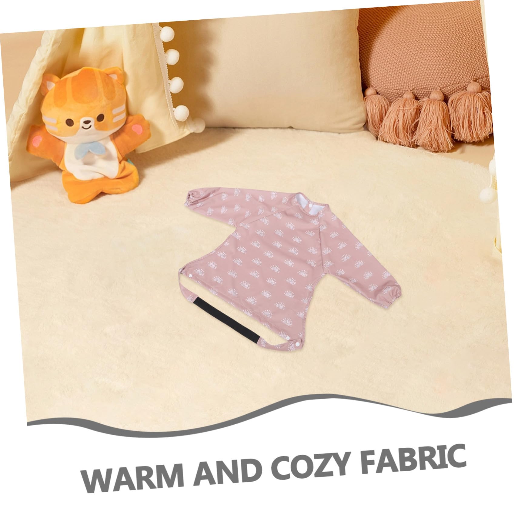 2 Pezzi dei pasti per Barbine a maniche lunghe Apron per l'alimentazione pettorina lunga Il Smock bavaglino del grembiule poliestere