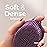 MainBasics Silicone Body Scrubber - Dual-Sided Shower & Scalp Scrubber, Gentle Silicone Loofah Alternative for Deep Clean (Purple, Scalp)