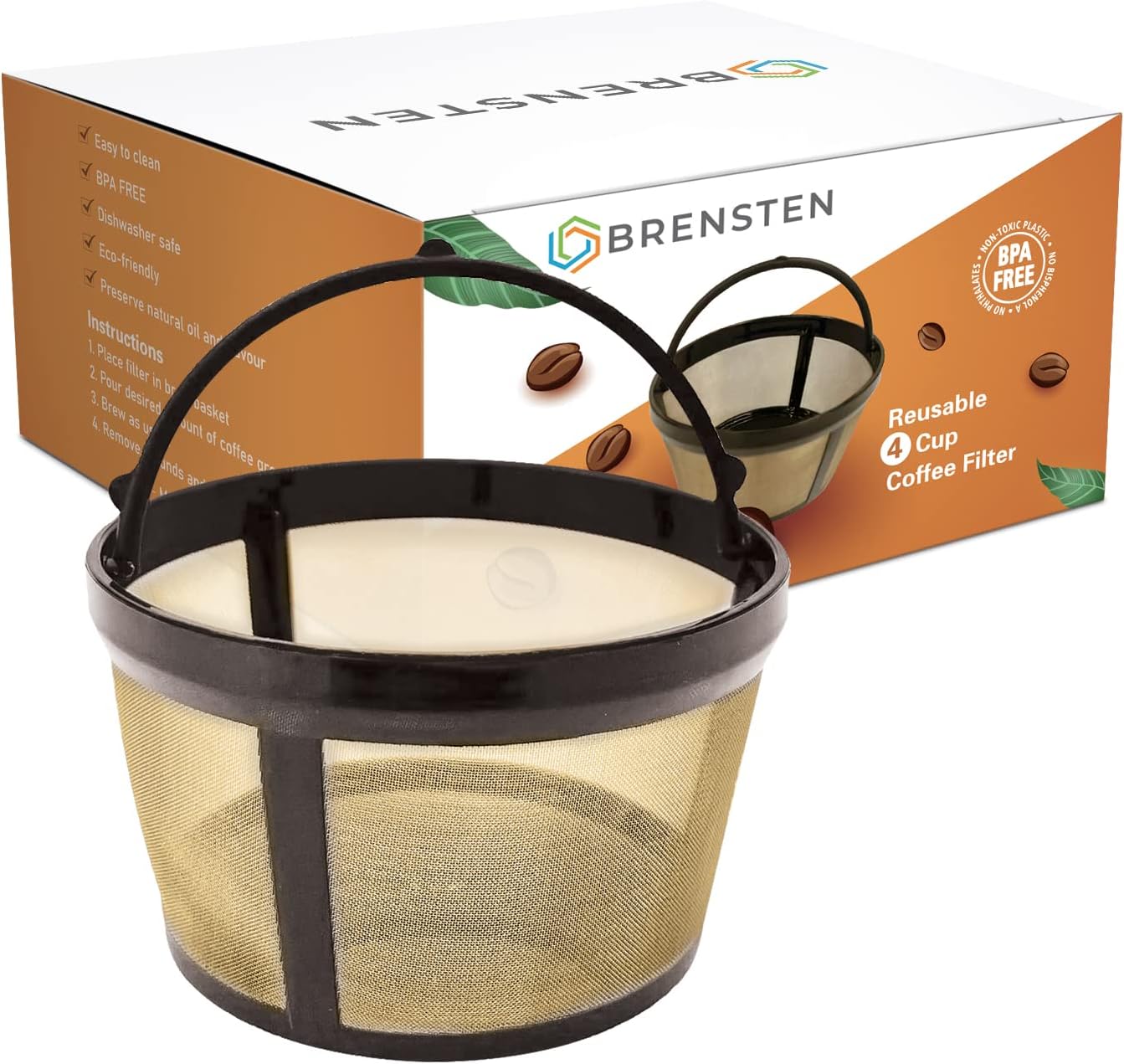 Cuisinart GTF-B Gold Tone Coffee Filter, Basket, Burr Mill (Pack Of 2