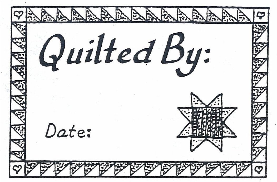Rubber Stamp Quilted By Toys & Games