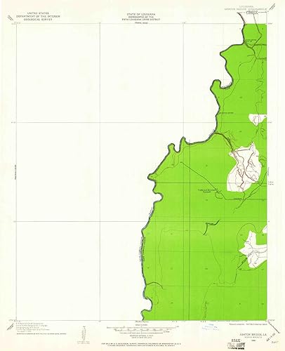 Ashton Bridge LA topo map, 124000 Scale, 7.5 X 7.5 Minute, Historical, 1909, Updated 1961, 26.9 x 21.8 in