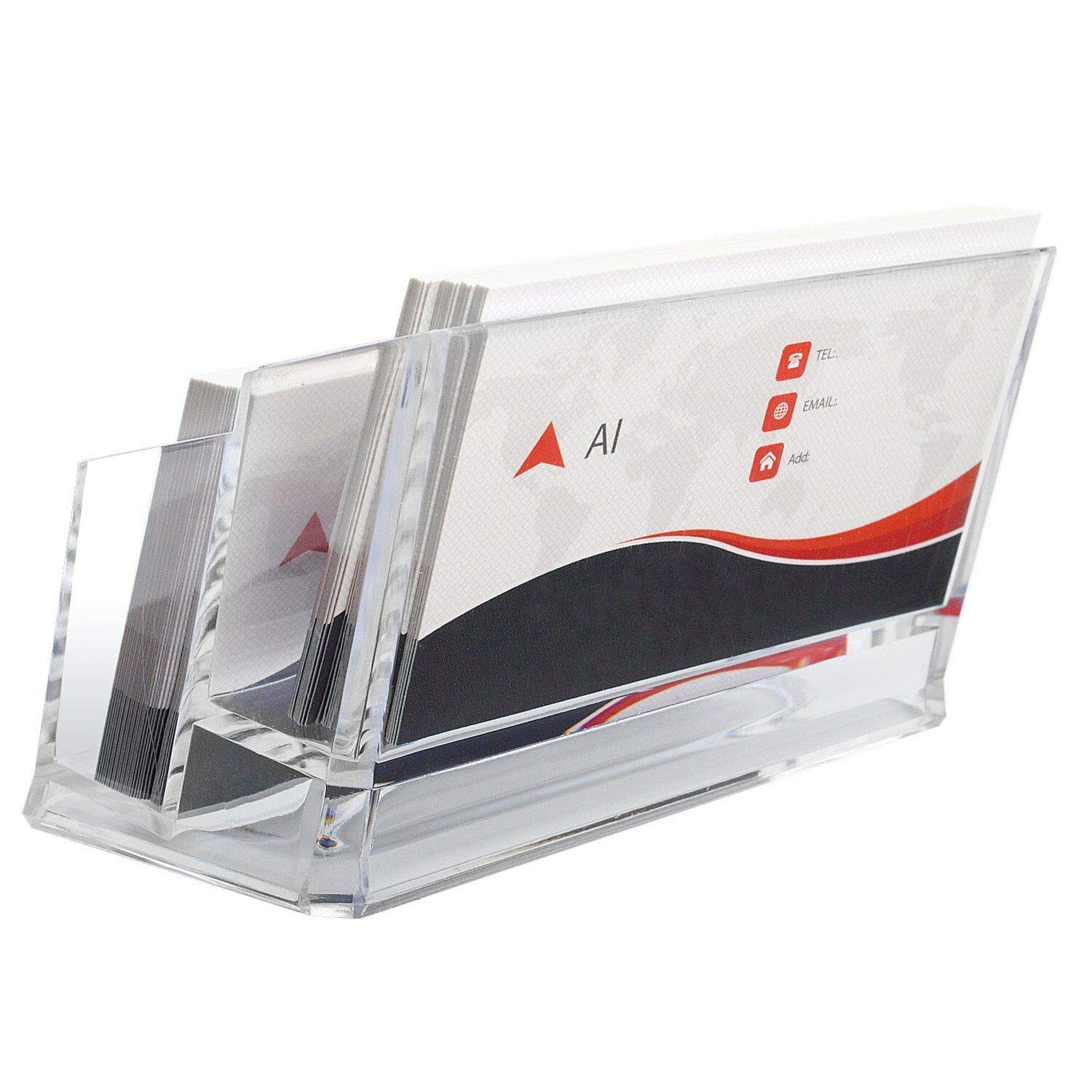 Dahsha Premium Business Card Holder 2 Tiers Acrylic Visiting Card