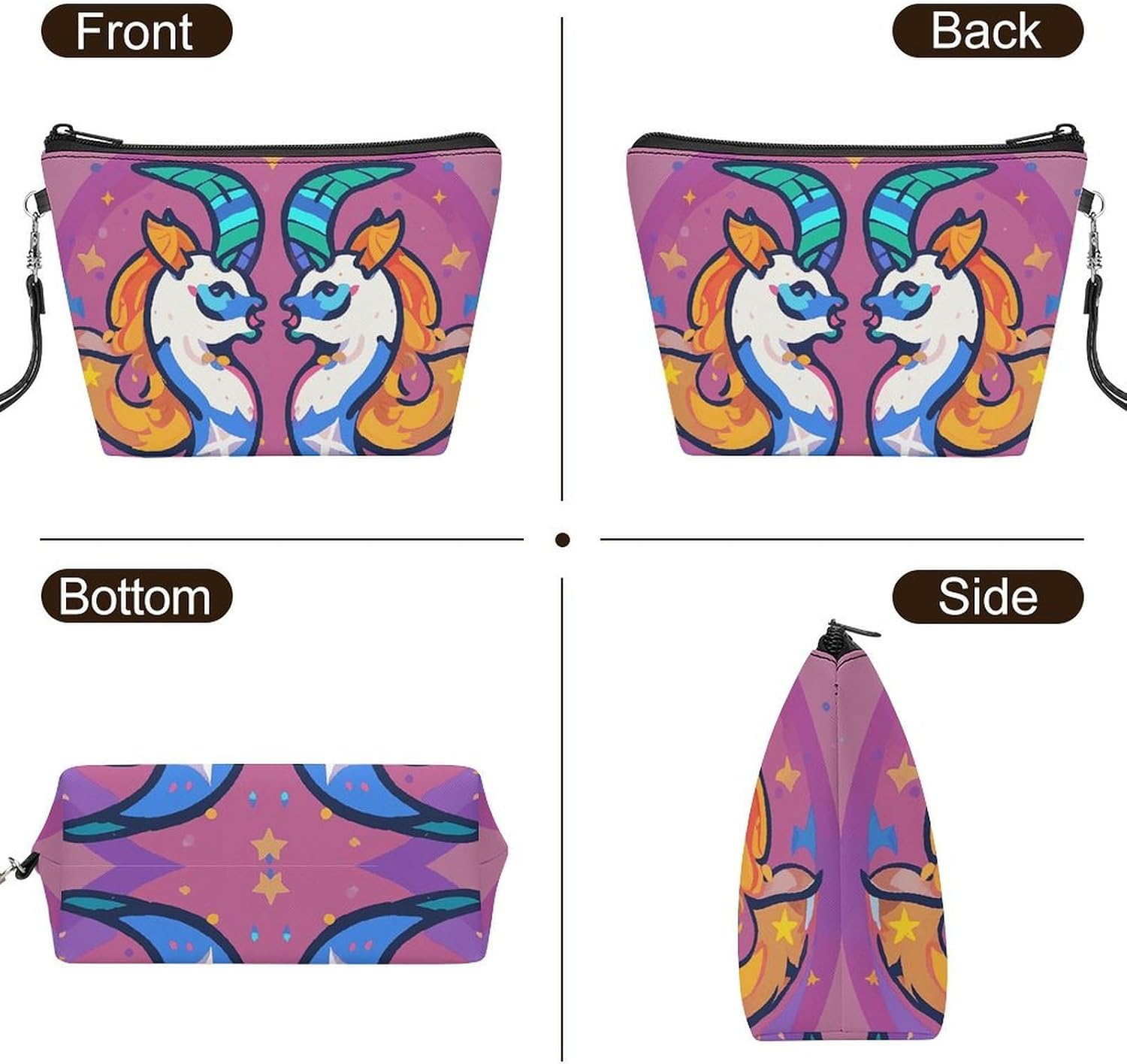 Handheld Makeup Bag, Multifunctional Storage Travel Toiletry Bag image 3