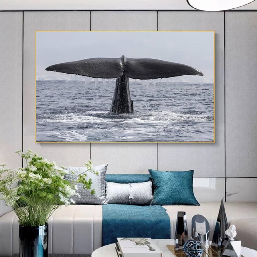 抽象画 クジラのキャンバスアート 約20cm x 25cm 抽象画 クジラのキャンバスアート 約20cm x 25cm 抽象画 クジラ