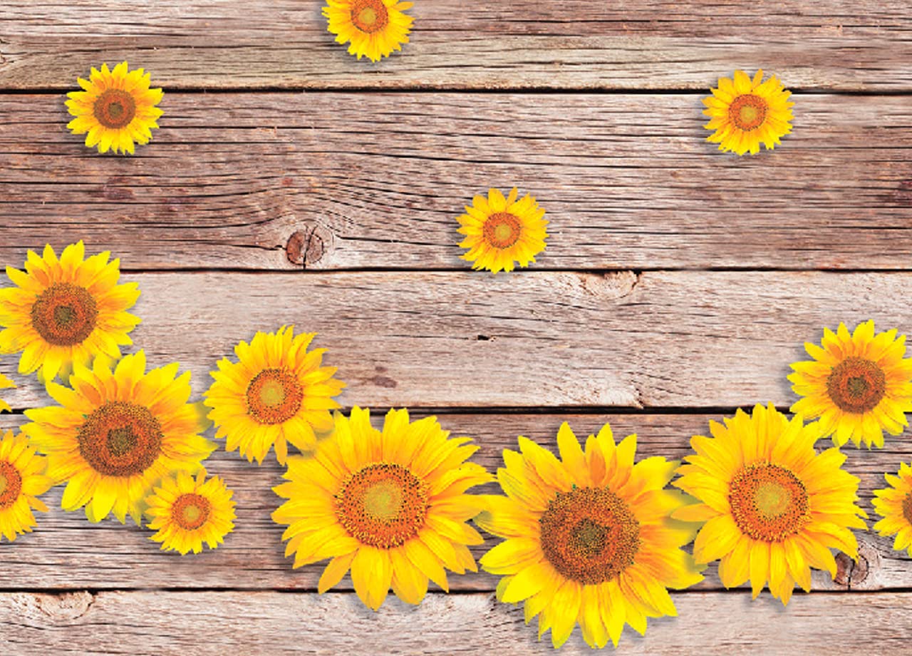 Tappeto Passatoia Cucina 50x400 Cm - Stampa Digitale Onda Girasoli, Retro Antiscivolo, Cotone, Made In Italy - Foto 7