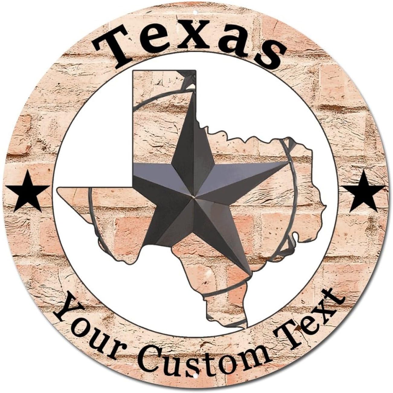 Personalized Texas Independence Day Metal Tin Sign Outdoor Star Tin Signs Vintage God Bless Taxas Outdoor Road Signs 9x9in for Hanging to Display in Your Home Bar Garage Or Restaurant image 4