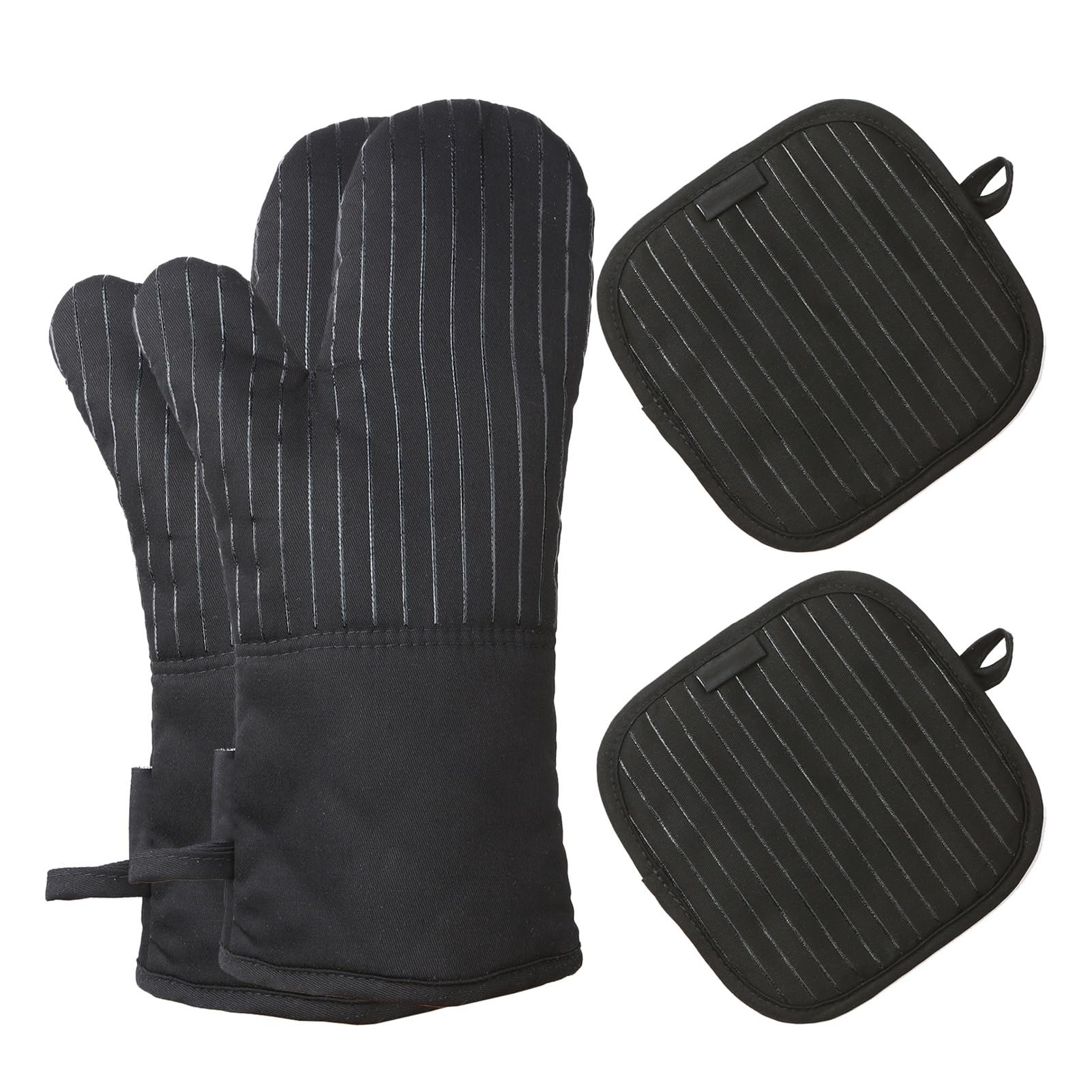 Guanti da forno in silicone barbecue antiscivolo resistenti al calore Presine cucina 1 paio 2