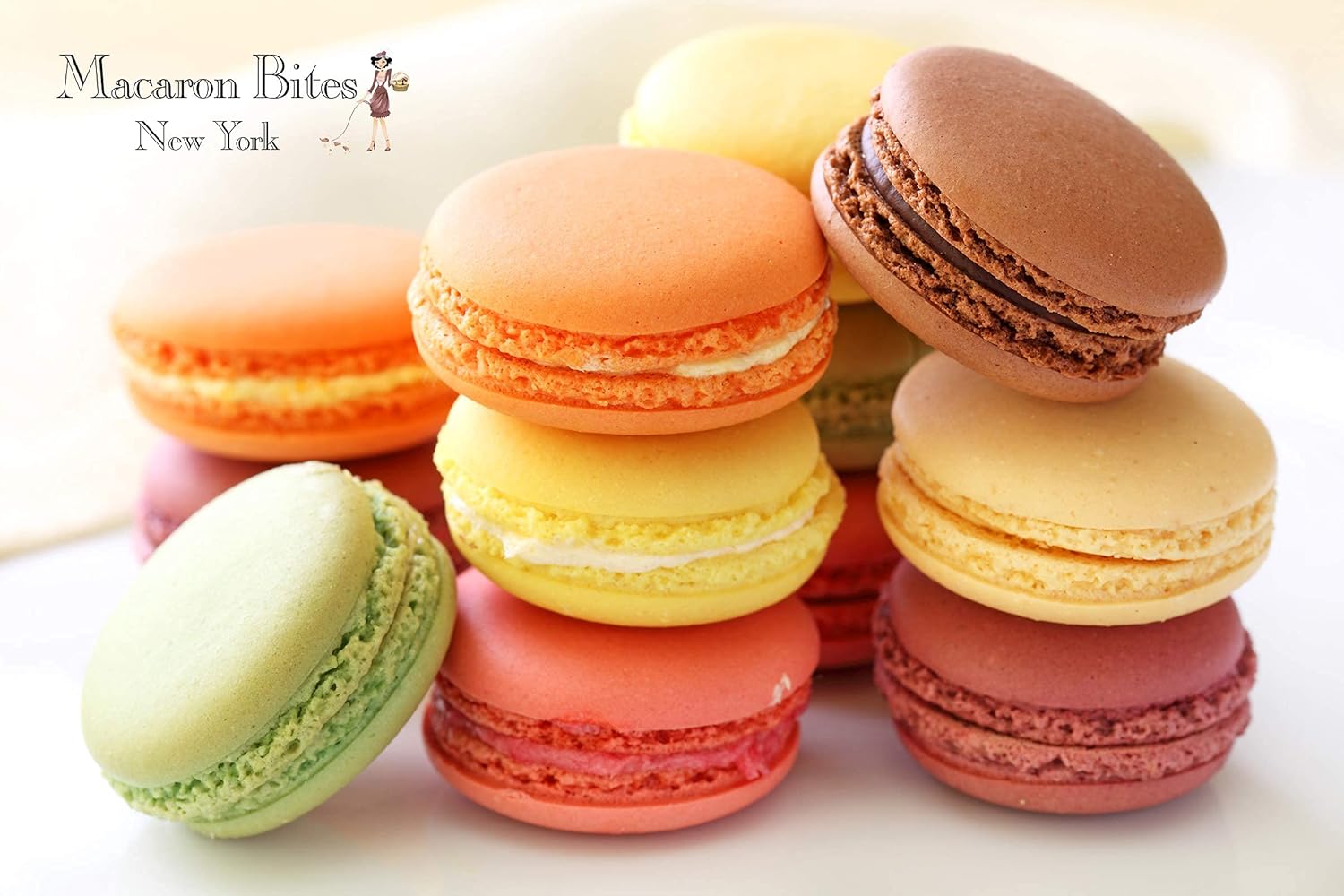 Macaron - Mixed Box of 12 French Macarons,Gourmet Cookie Gift Box, Macaroon