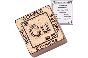 5 oz Copper Cube Paperweight