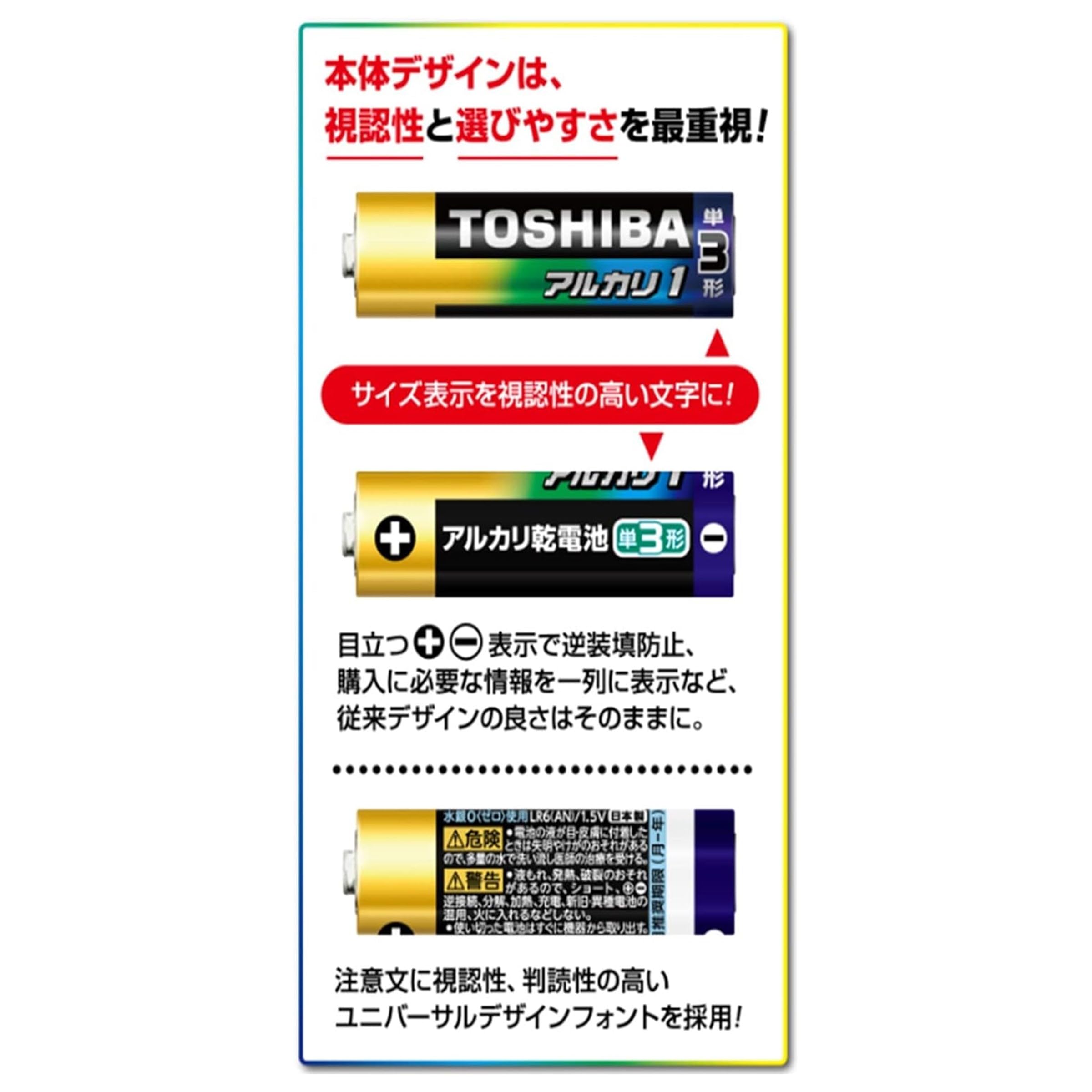 Amazon | TOSHIBA(東芝) アルカリ乾電池 単3形 1.5V アルカリ1 まとめ 