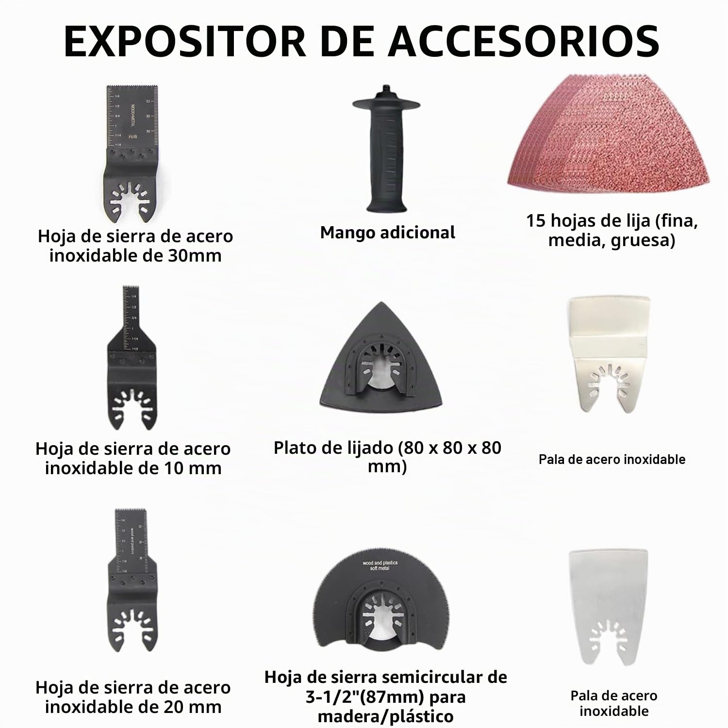 Herramienta oscilatoria, herramienta multifunción con batería para batería de Makita de 18 V Li-Ion, motor sin escobillas de 6 velocidades variables, herramienta oscilante para eliminar, raspar
