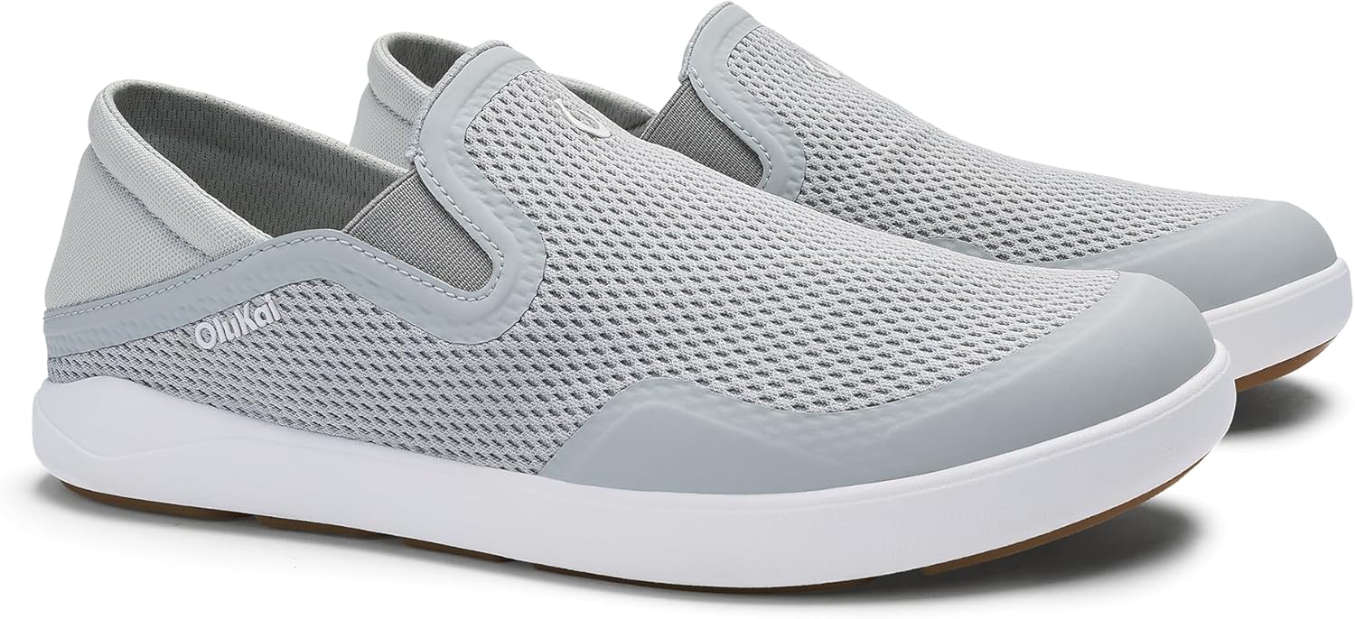 OLUKAI Moku Slip-On Men's Boat Shoes, Enhanced Grip & Traction, Lightweight & Breathable Mesh, Comfort Fit & All-Day Wear - Image 3