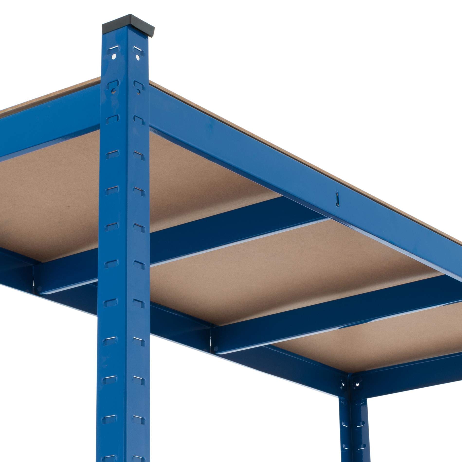 ESTEXO Steckregal Lagerregal 21 Modelle wählbar Schwerlastregal Regal Kellerregal Werkstattregal Werkbank Garagenregal (Blau / 200x120x50cm / 875kg)