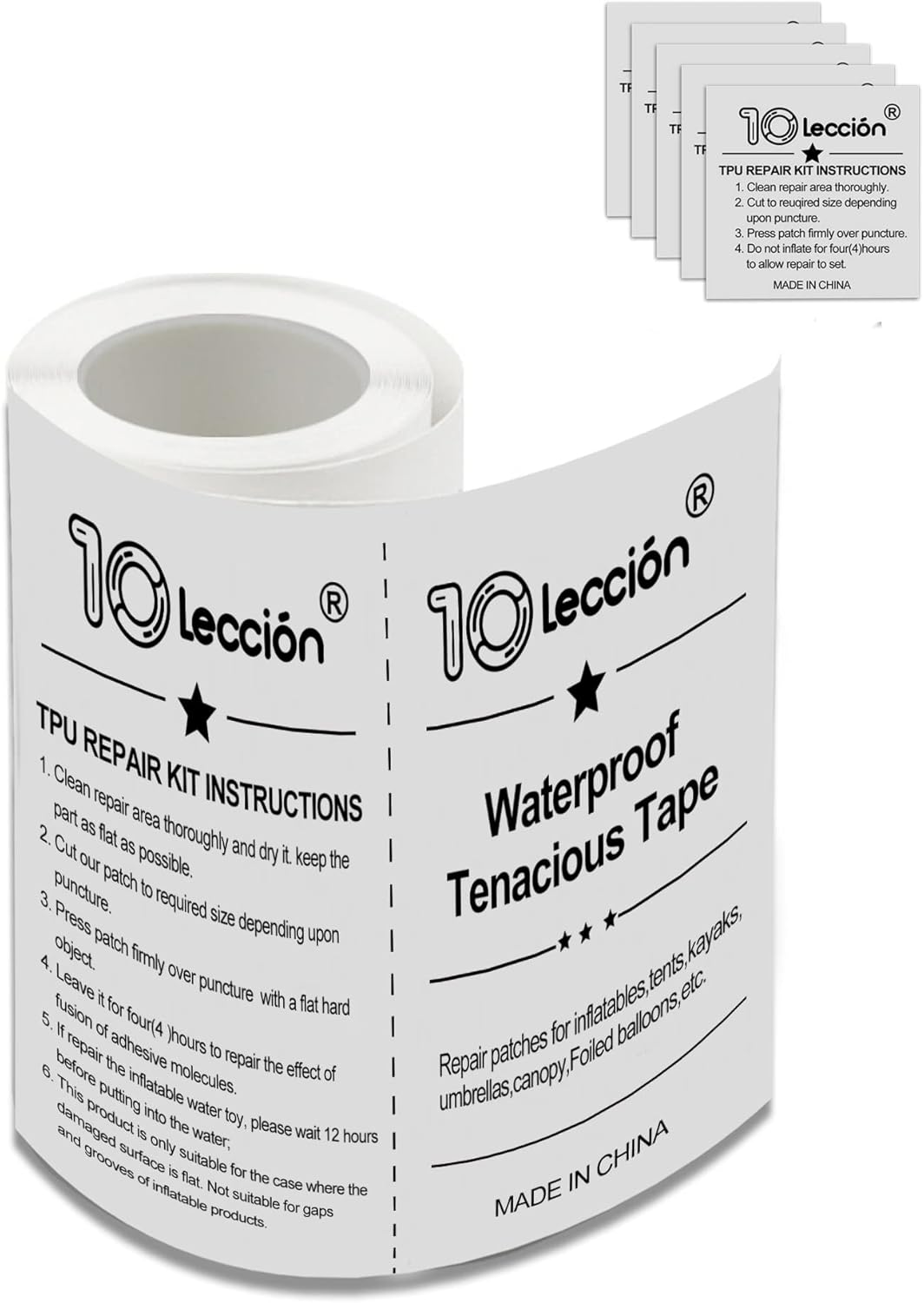 4in*5ft Air Mattress Patch Kit Heavy Duty, Bounce House