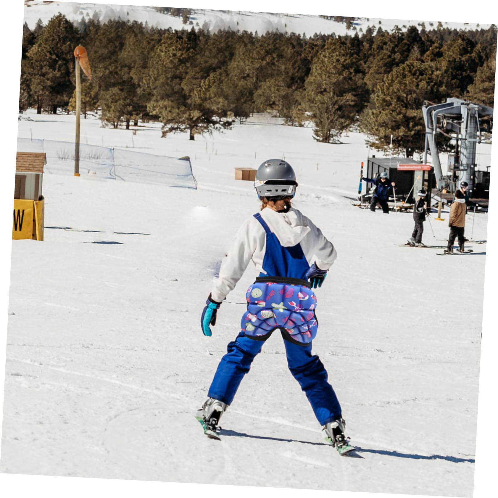 POPETPOP Hip Protection Pants Durable Padded Shorts for Skiing Snowboarding and Skating Comfortable Material for Tailbone and Thigh Safety for Active Youth