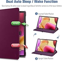 Vista 5 de Fintie Funda giratoria para Yaxa Fire Max 11 (13ª generación, versión 2023) con soporte para lápices integrado, funda protectora con soporte