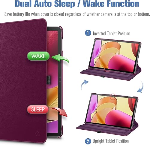 Miniatura 5 de Fintie Funda giratoria para Tienda Fire Max 11 (13 generación, versión 2023) con soporte para lápices integrado, funda protectora con soporte