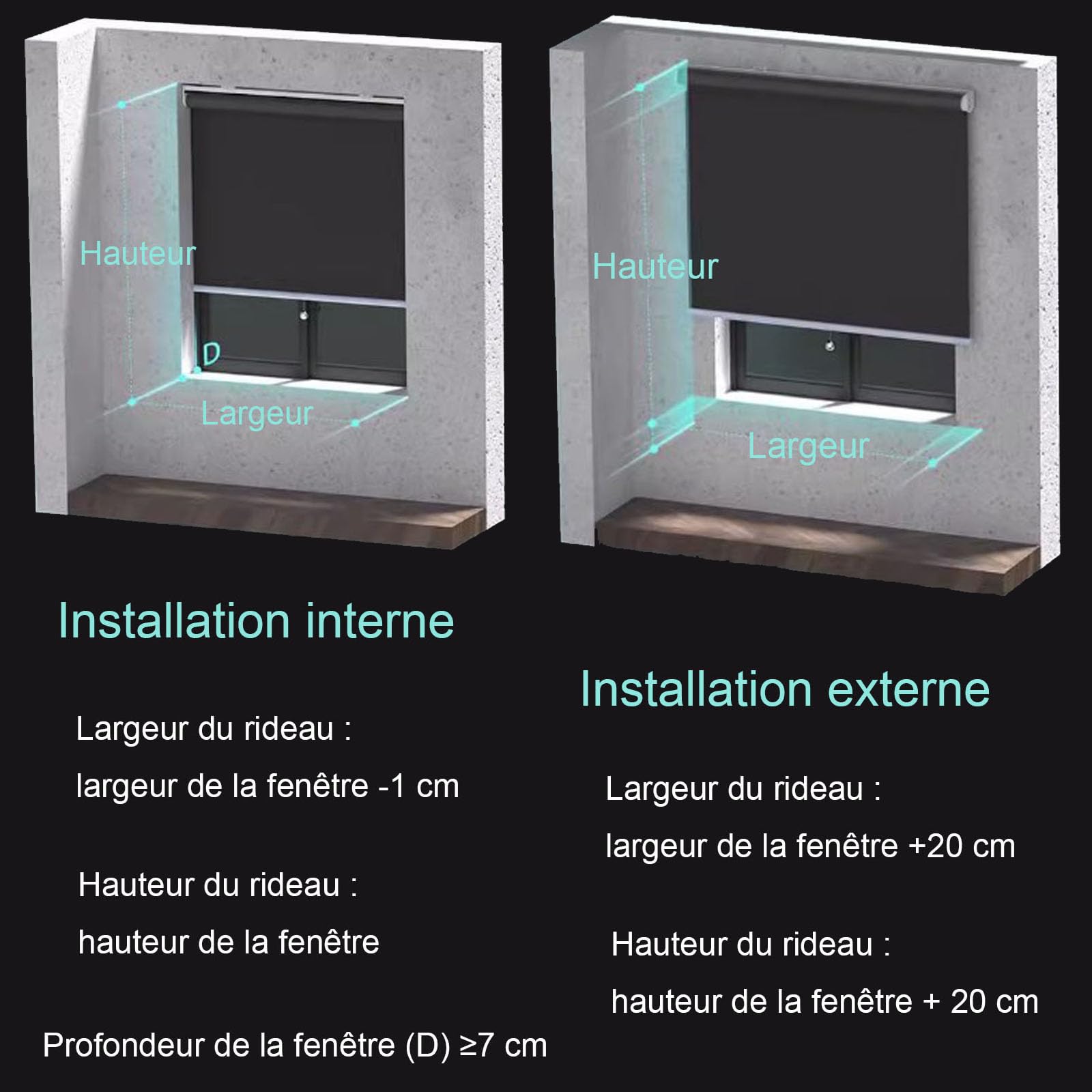 Tenda oscurante automatica a rullo, 100% protezione UV, dimensioni personalizzabili (160 cm x 130 cm) per casa, cucina e ufficio, migliora la privacy e il controllo della luce