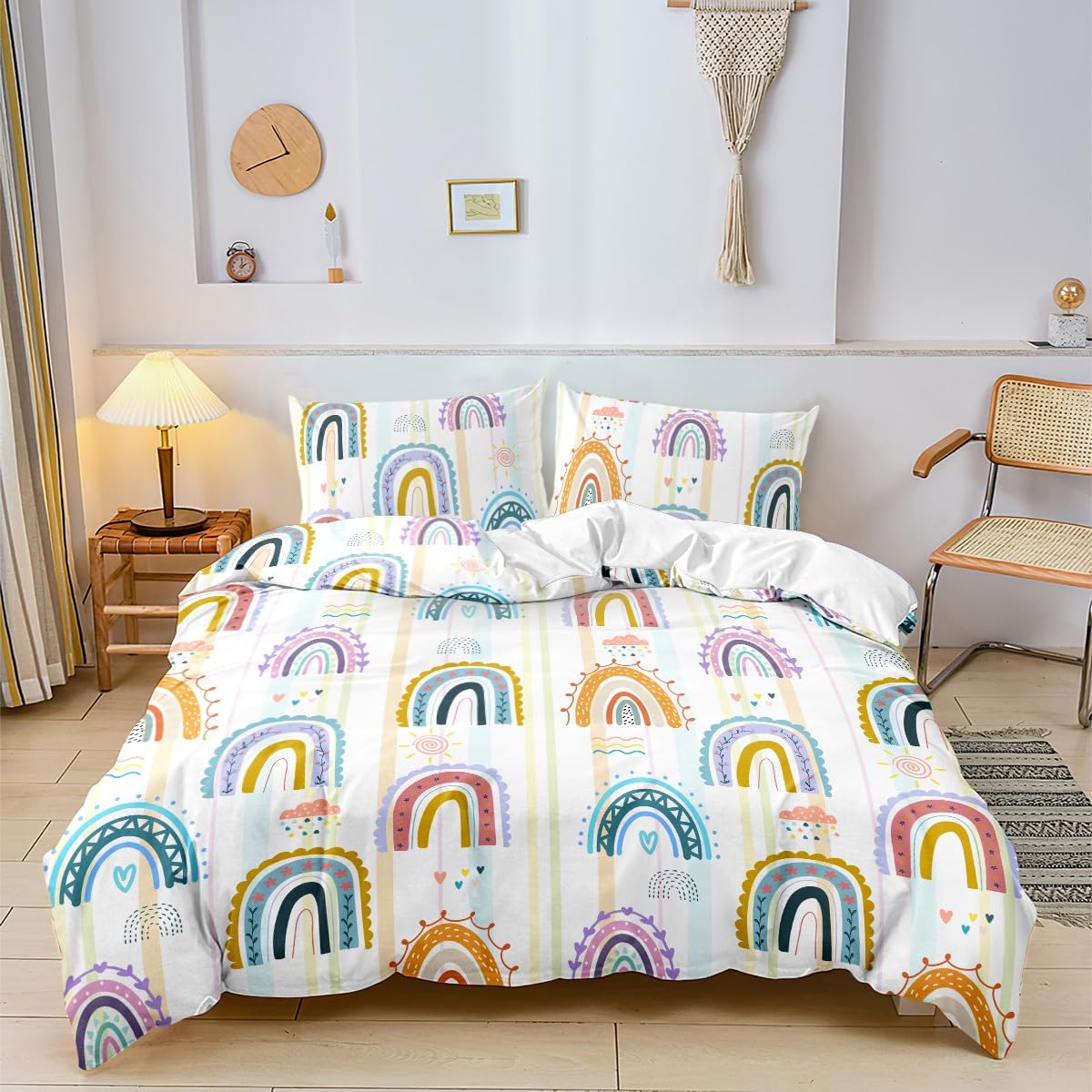 Juego de Cama 220x240 cm El Arcoíris para Dos Personas-B28