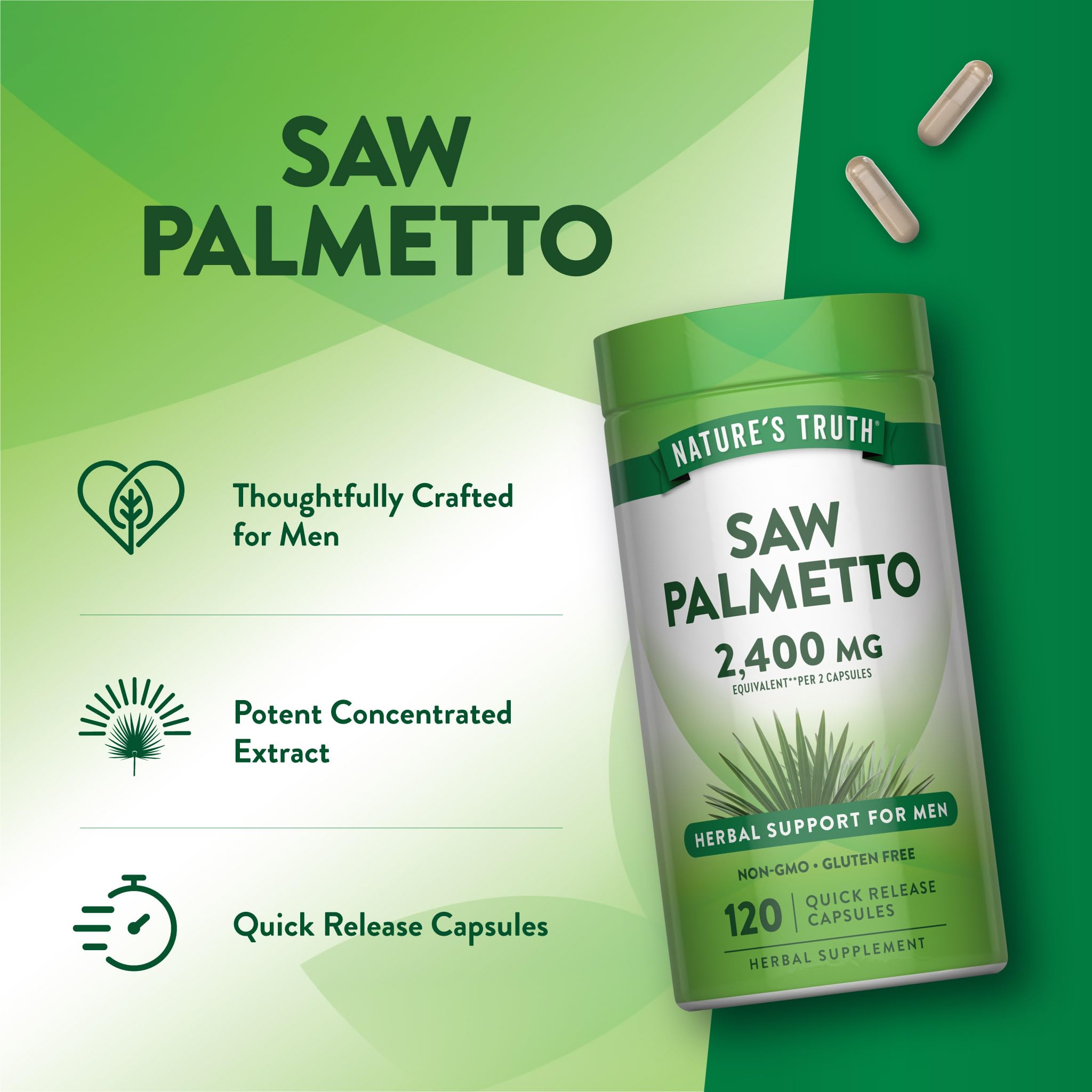 Nature's Truth Saw Palmetto Extract | 120 Capsules — Amazon image 5