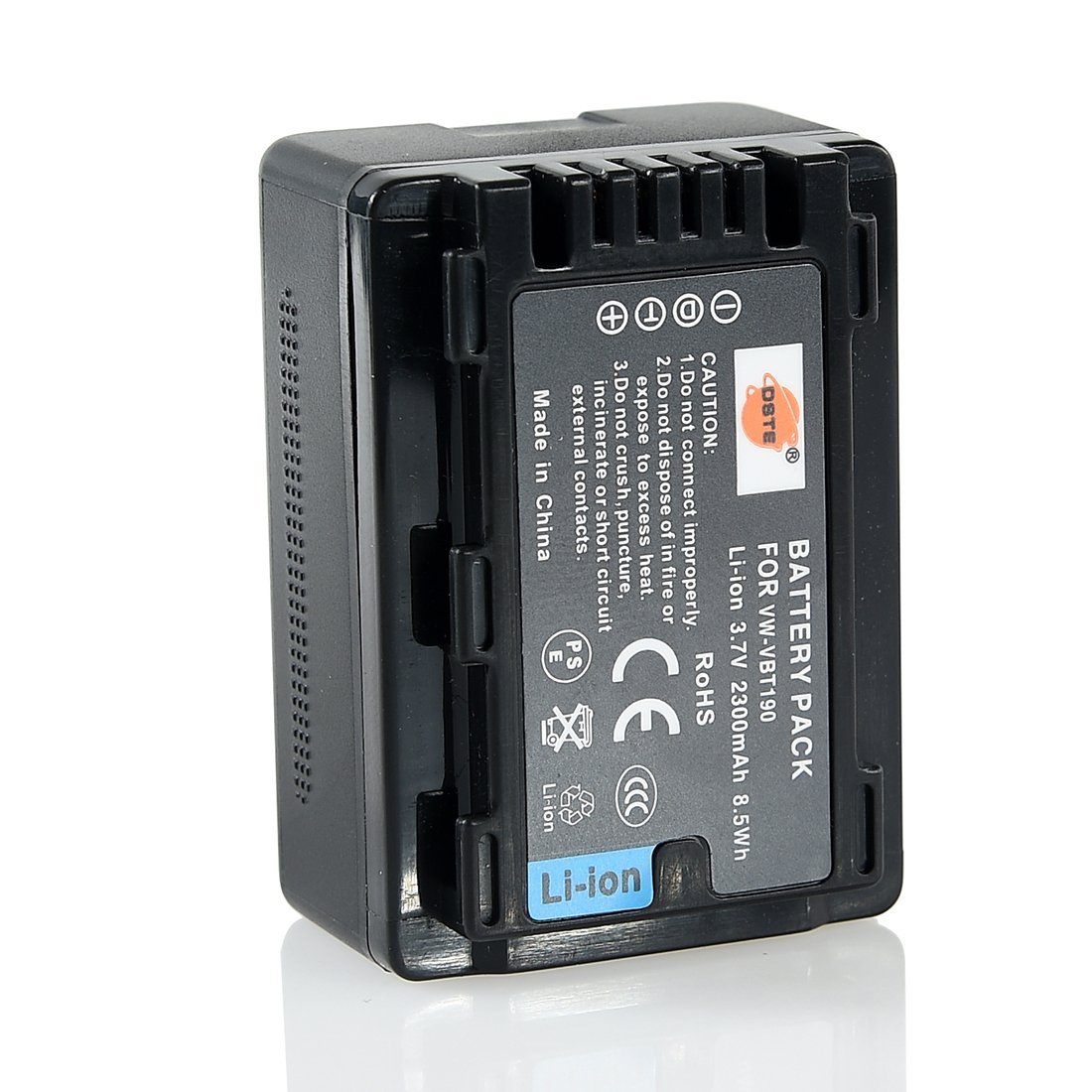 DSTE VBT190 Spare Battery Compatible for Panasonic HC-V110GK HC-V110MGK HC-V160GK HC-V180GK HC-V270GK HC-V380GK HC-V720GK HC-V720MGK HC-V770GK HC-V770MGK Camera