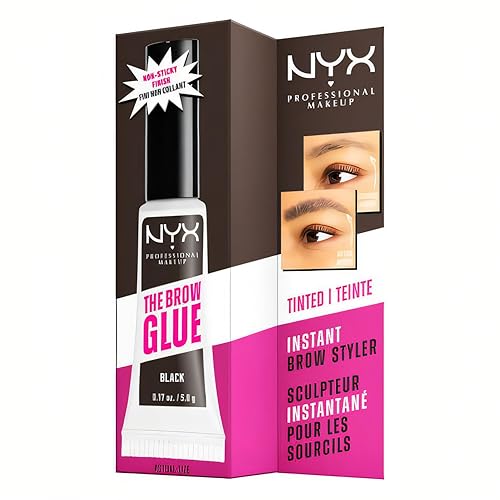 Vista 30 de NYX PROFESSIONAL MAKEUP The Brow Glue - Gel para cejas de fijación extrema, transparente 01 Transparente