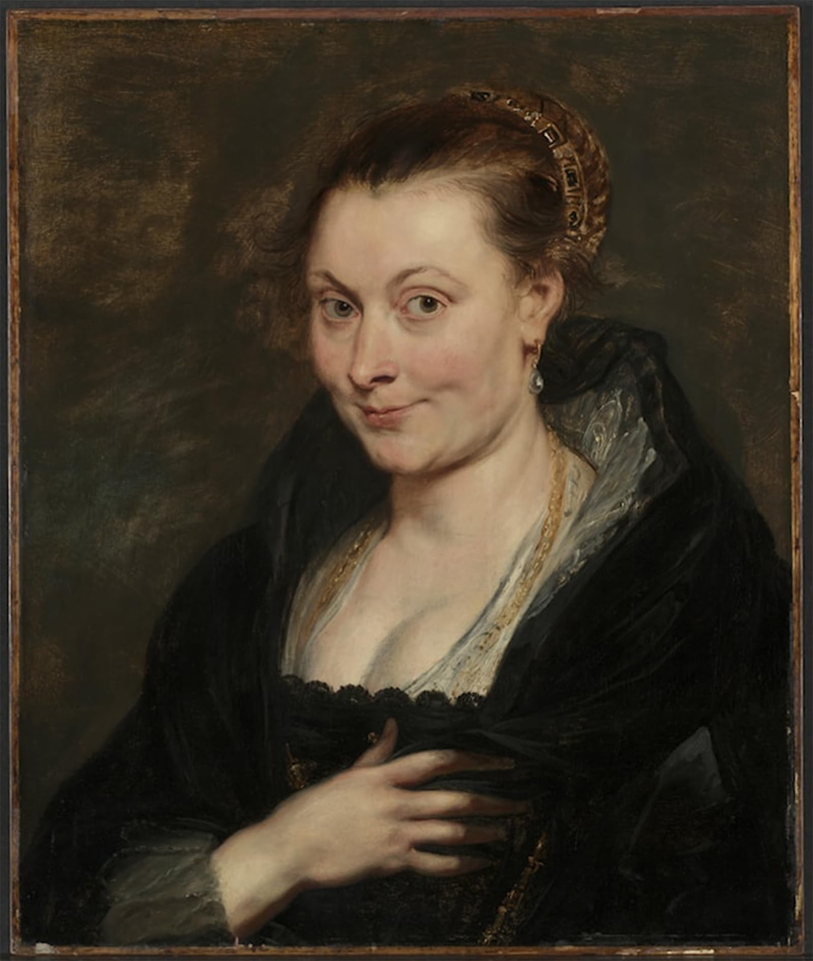 Serendipitp No Frame Vintage Wall Art Canvas Nordic Poster Canvas Print Picture Portrait Of Isabella Brant By Peter Paul Rubens Wall Art Poster For Home Decor 60X90cm