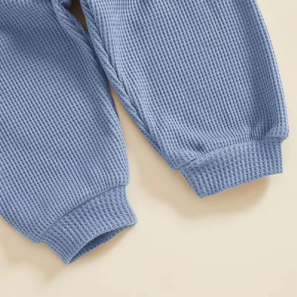 Conjunto de ropa para bebé niño y niña, manga larga, suave, transpirable, unisex, camisa y pantalón, para primavera y otoño, 2 piezas - 4