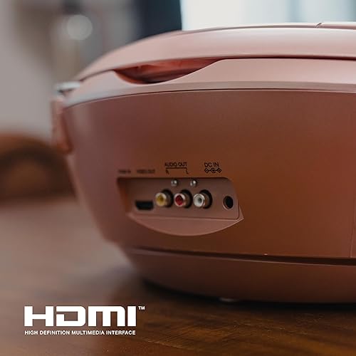 Vista 49 de Aiwa Boombox portátil, sonido cristalino con 3W x 2 altavoces y función de bajos, con una pantalla LCD de 7 pulgadas, conectividad Bluetooth, radio