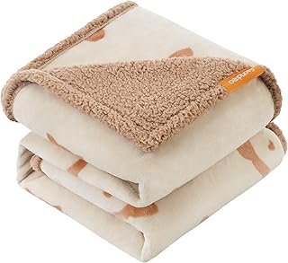 Feandrea Waterproof Dog Blanket, Sherpa Fleece Pet Blanket for Medium Large Dogs, Cats, 152 x 127 cm, XL, Machine Washable, Double-Sided Sofa Cover Protector, Beige PPB060K01 product image