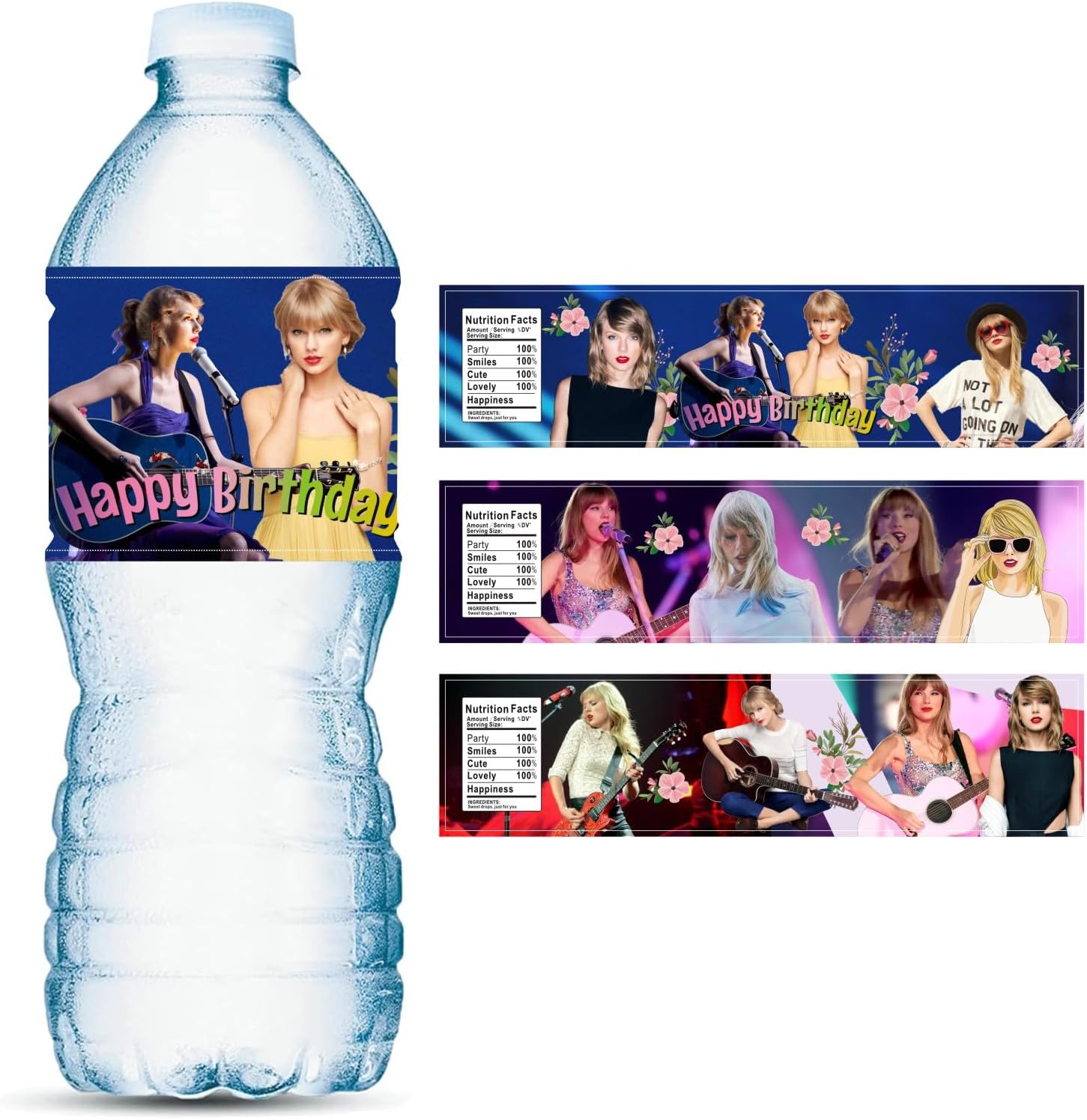 24PCS Taylor Water Bottle Labels Stickers for Taylor