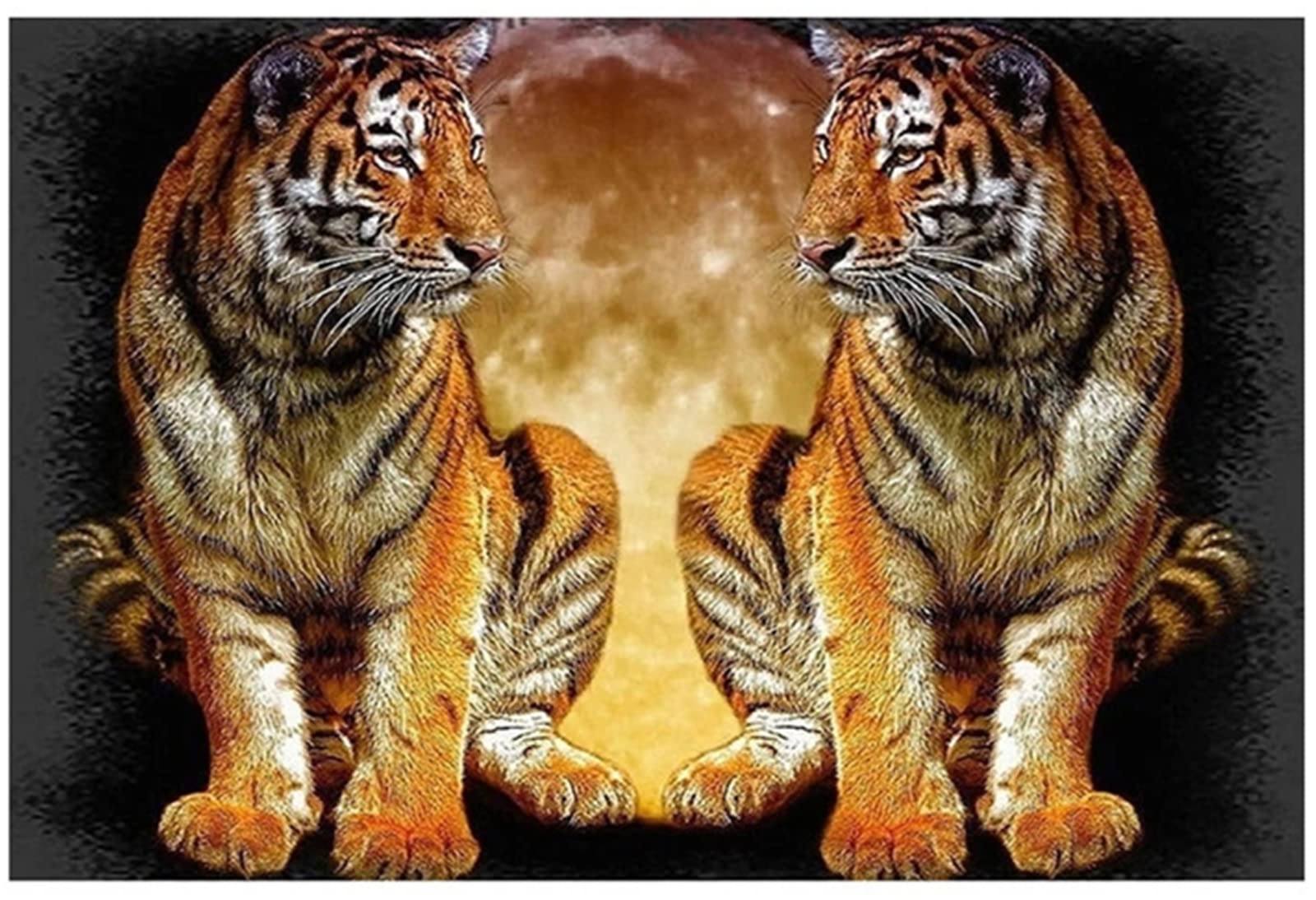 5000 Bunte Puzzleteile Tiger Kunstsammlung, Puzzlekunst FüR Erwachsene Und Kinder, Hochwertiger Druck Fertige Größe 156×105cm