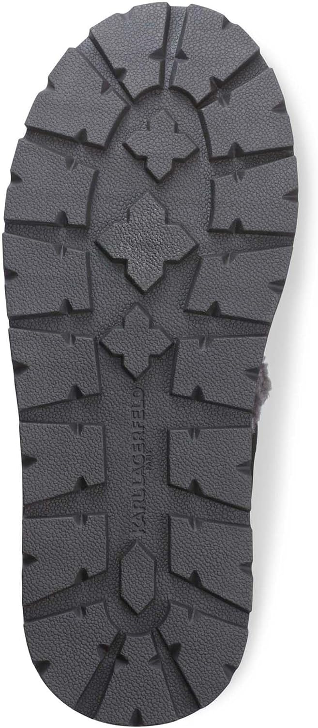 KARL LAGERFELD Men's Suede Chukka Boot Faux Shearling Lining Boot