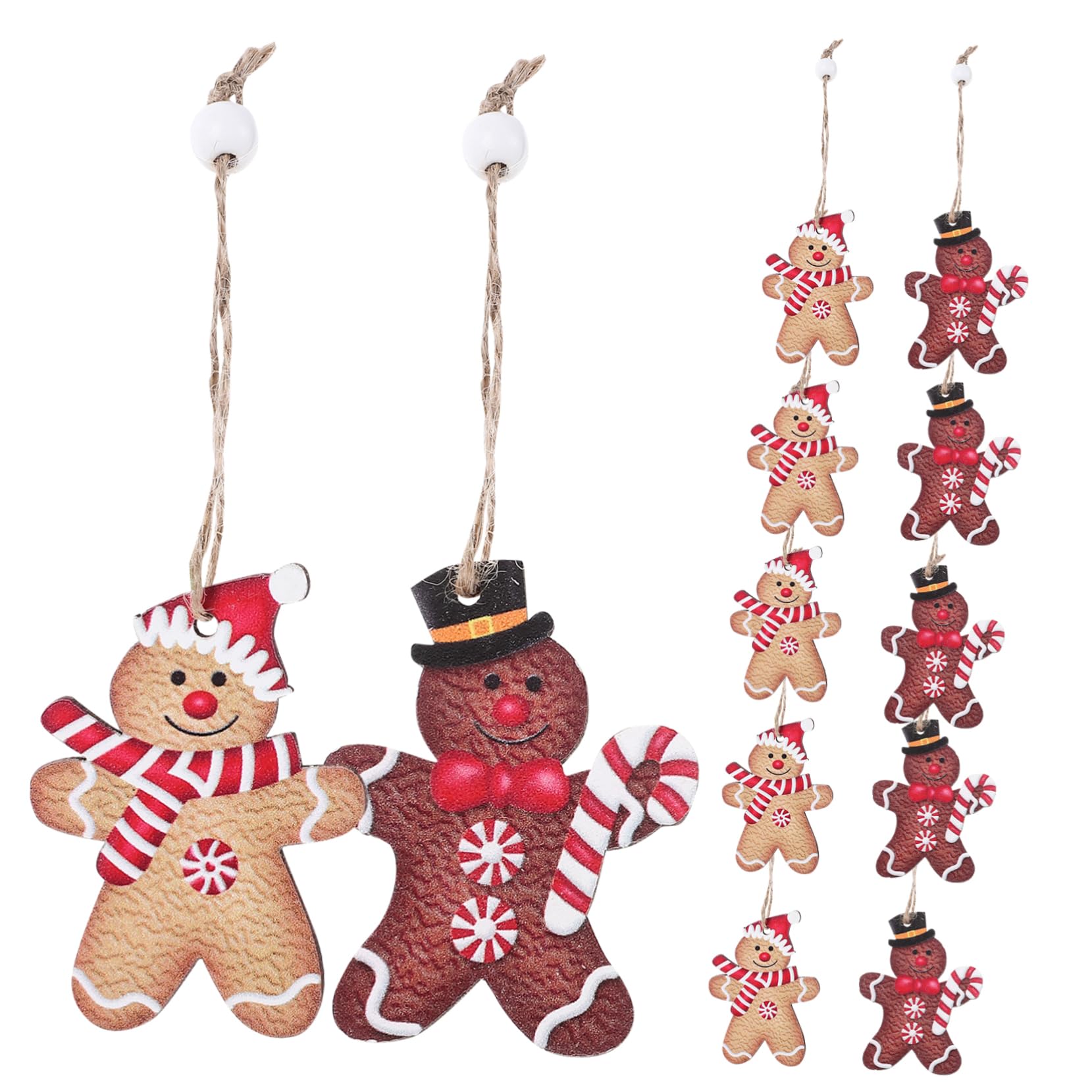 GOOHOCHY Gingerbread Man Xmas Tree Ornament Hanging Decoration for Christmas Tree Reusable Pendant for Holiday Decor for Creating Festive Atmosphere