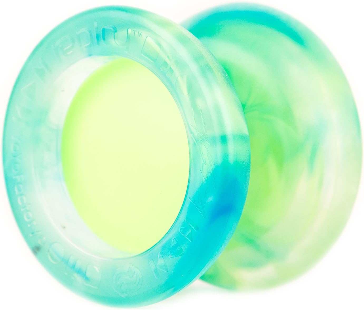 YoyoFactory Replay Pro Yo-Yo Professional Nonresponsive Yo-Yo With Ball Bearing & String - Aurora Marble (modern spinning yoyo, high speed steel ball-bearing, string and tips included) - World Champion Signature Model