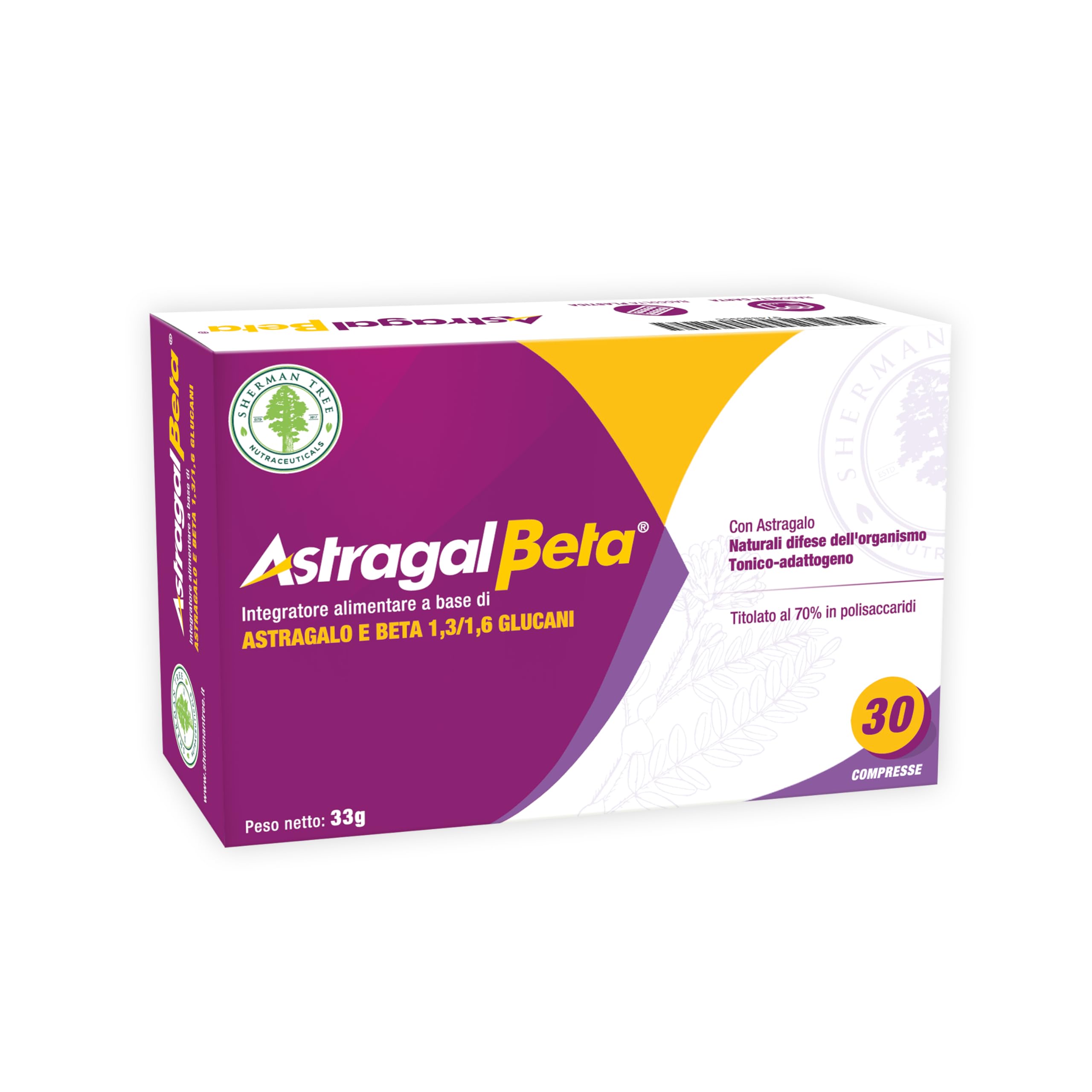 AstragalBeta - Integratore Astragalo 70% Polisaccaridi e Beta-glucani