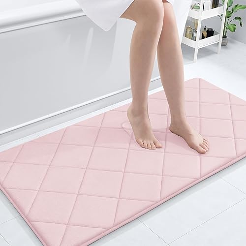 Miniatura 40 de OLANLY Tapete de baño de espuma viscoelástica de 24 x 16 pulgadas, ultra suave y absorbente, lavable a máquina, cómodo tapete de baño para suelo de