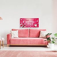 Vista 74 de Cartel de fondo personalizado para el día de San Valentín, decoración de San Valentín, letrero de vinilo con texto en inglés "Be My Valentine