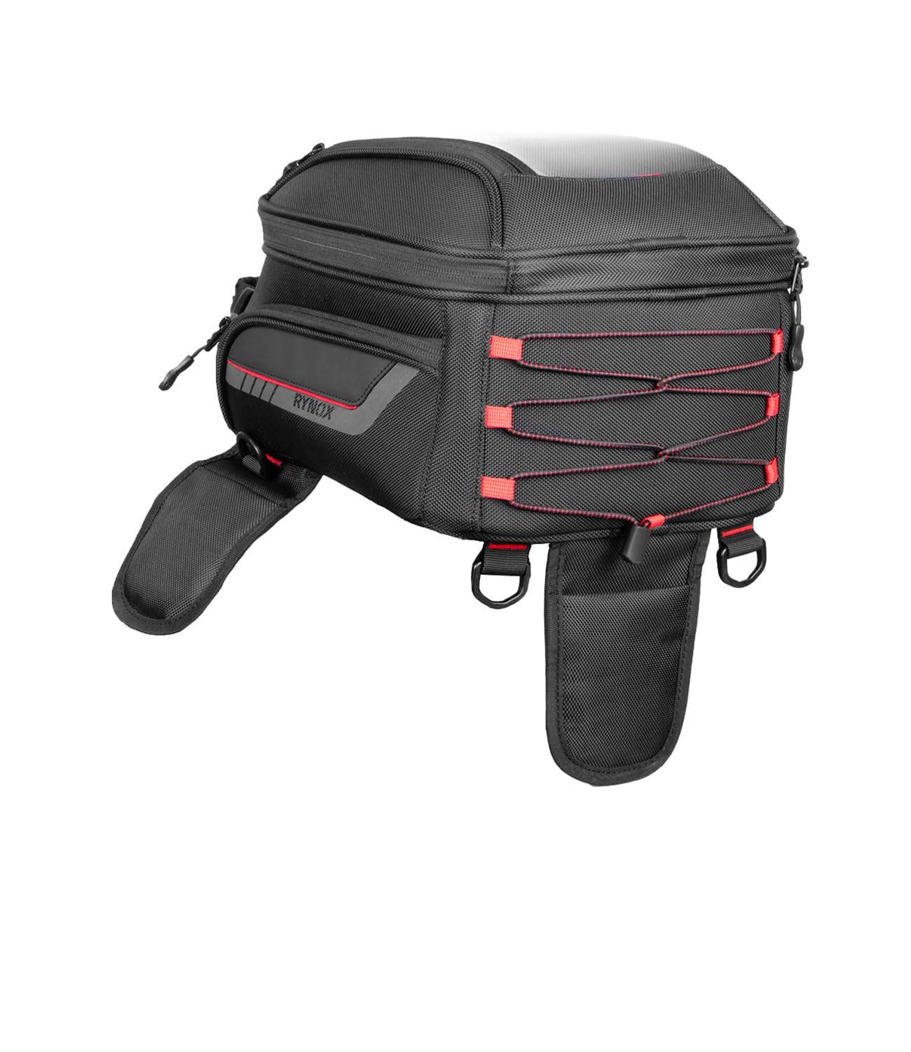 Rynox Optimus 3 Tank Bag 10L| Durable Polyester Fabric | Genuine 3M Retro- Reflective Trims | Genuine YKK Plastic Fittings - Black, 10 LTR - Image 2 thumbnail