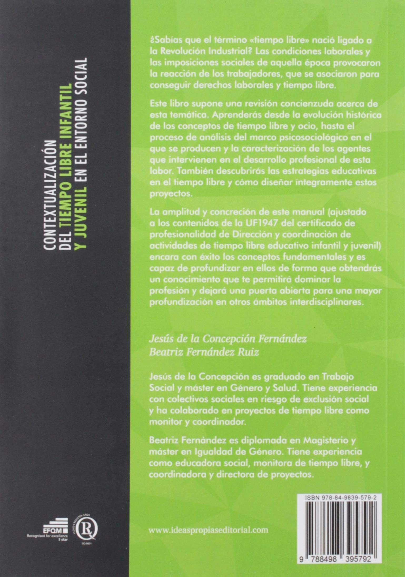 Contextualización del tiempo libre infantil y juvenil en el entorno social: 00015 (Servicios socioculturales y a la comunidad)