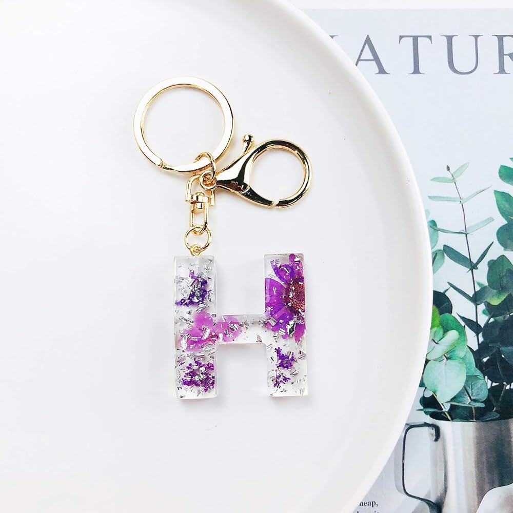 Godchoices Custom Initial Letter Keychain Alphate A-Z/Number 0-9