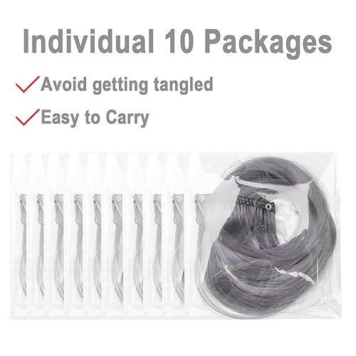 Miniatura 5 de Olldag 10 extensiones de cabello gris, rizado, ondulado, sintético, extensiones con clip en arco iris neón para fiesta, accesorios de cabello