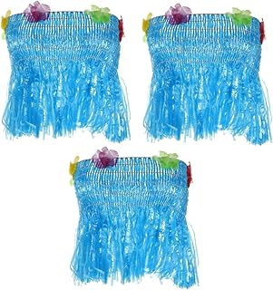Guirlanda Verde 6 Peças Top Tubo Havaiano Saia Hula Coco Menina Luau Trajes De Festa Roupas Para Mulheres Dança Sutiã Hula De Festa Havaiana Kit De Vestir Havaiano Casaco